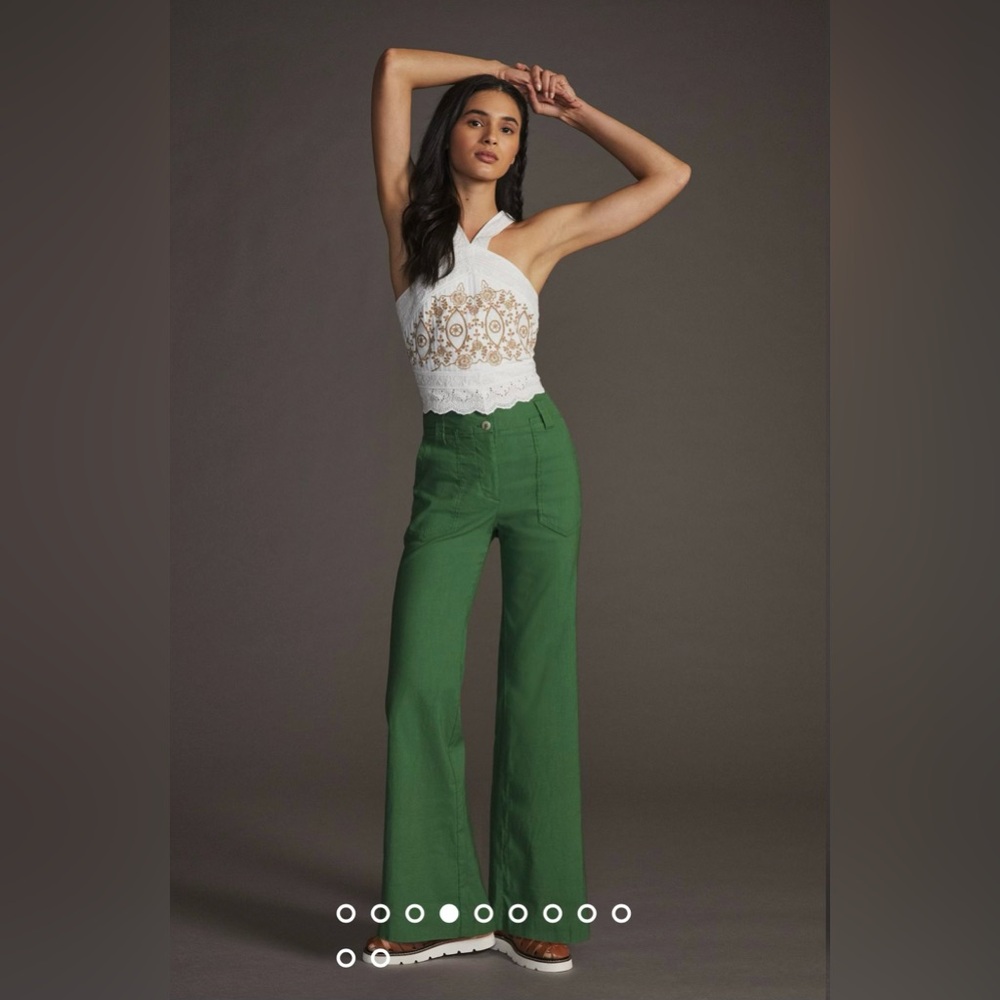 Maeve by Anthropologie Naomi wide leg flare pant
